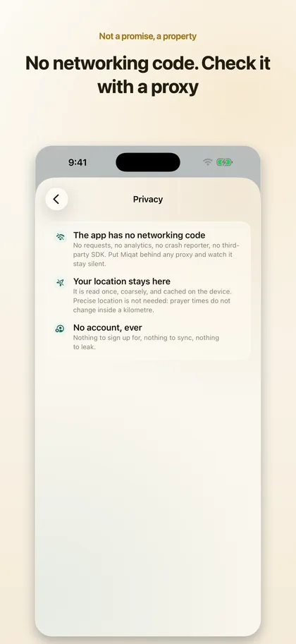 Miqat screenshot 2