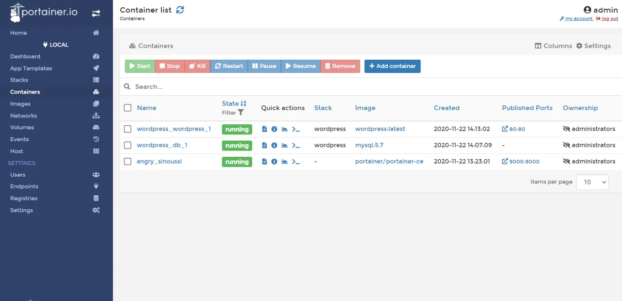 Using Portainer: relief for developers who lost their enthusiasm