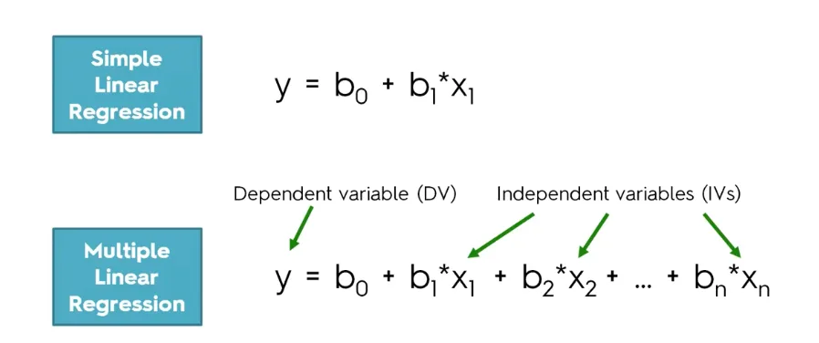 Dependent variable and independent variables